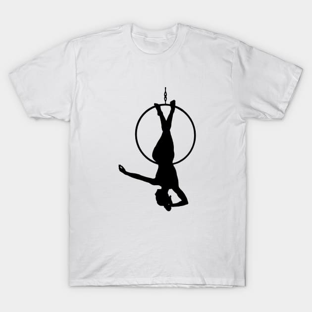 Aerial hoop lyra T-Shirt by RosaliArt